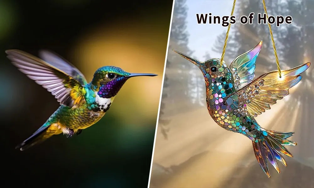 Hummingbird Suncatcher colourful Window Hanging