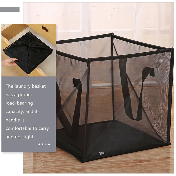 Foldable Mesh Laundry Hamper with Handles