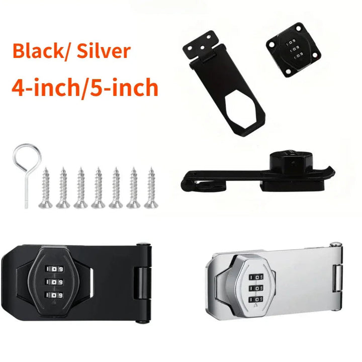 Secure Cabinet Lock with 3-Digit Combination Lock