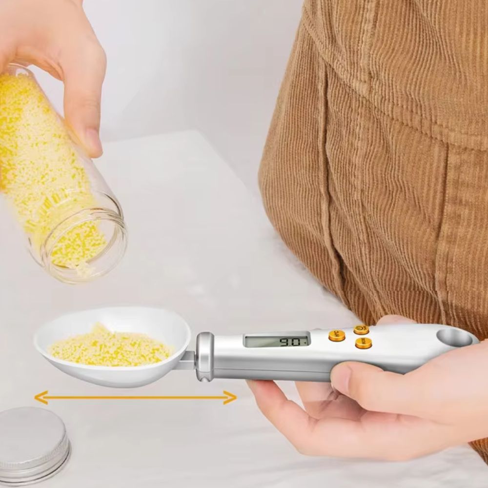 2-in-1 Digital Mini Spoon Scale &amp; Food Thermometer