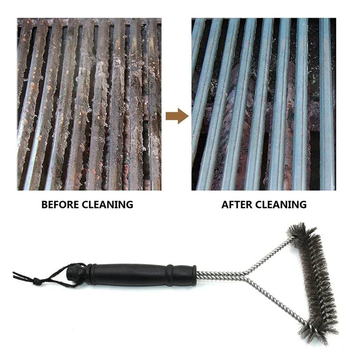 Stainless Steel Barbecue Grill Brush Cleaner