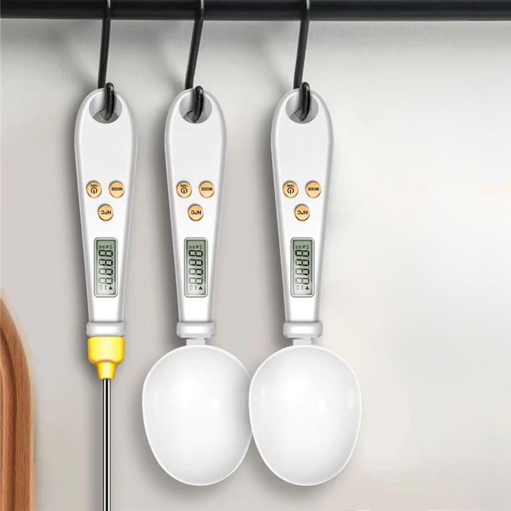 2-in-1 Digital Mini Spoon Scale &amp; Food Thermometer