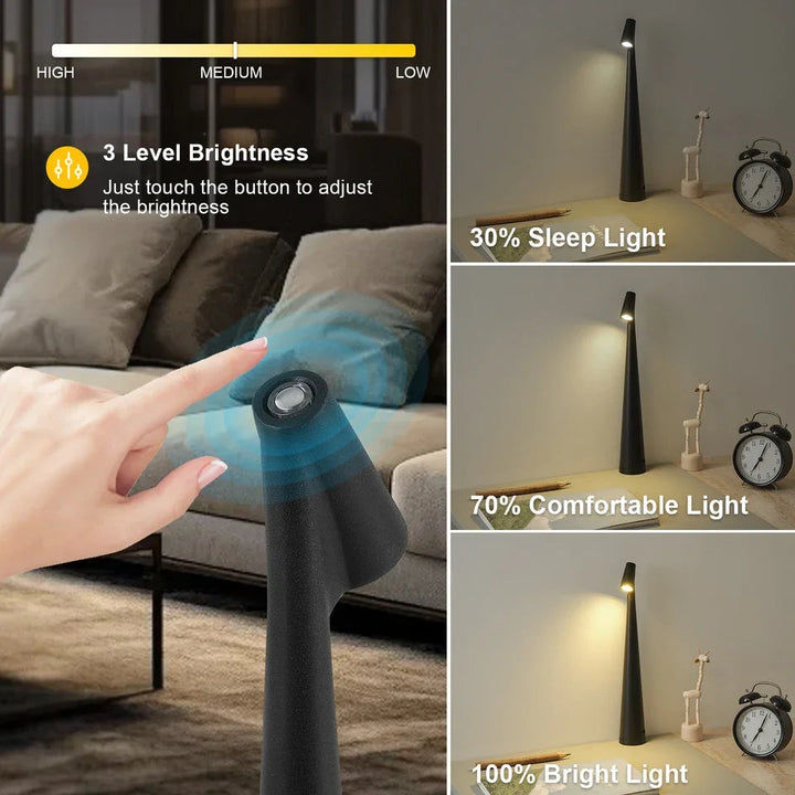 Touch Control Reading Light with Tri-colour Dimming