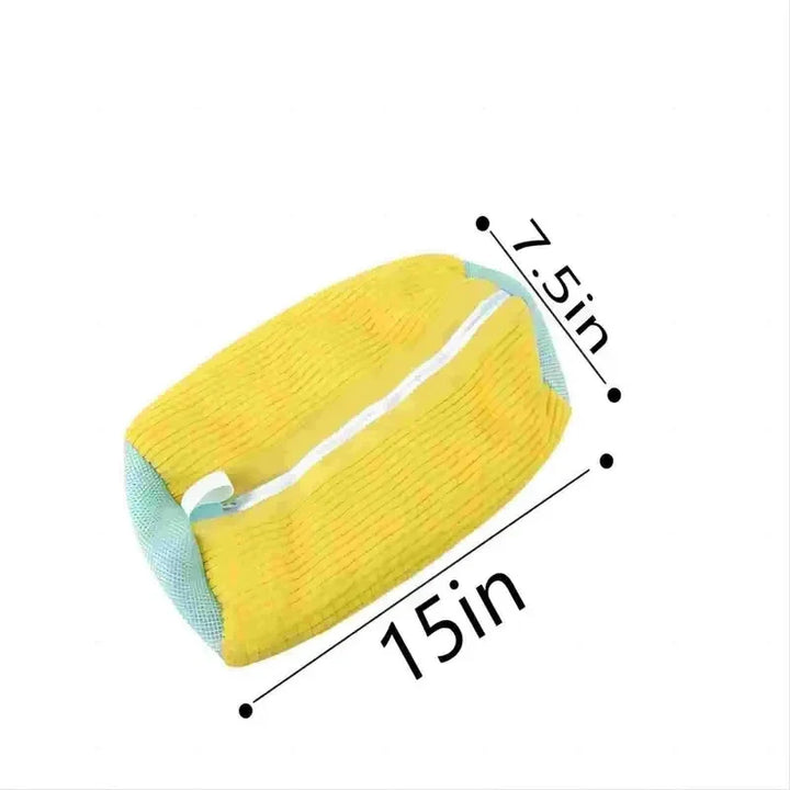 Reusable Shoe Laundry Cleaning Bag - Zippered Wash Bag for Washing Machines, Perfect Trainer &amp; Tennis Shoe Cleaner Kit for Dirt-Free Shine