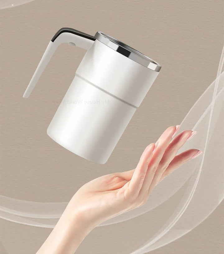 Rechargeable Mug with Built-in Stirring