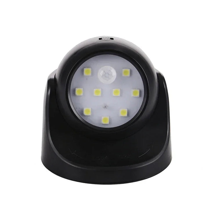 Wireless LED spotlight with motion detector – 360° rotatable &amp; energy-saving