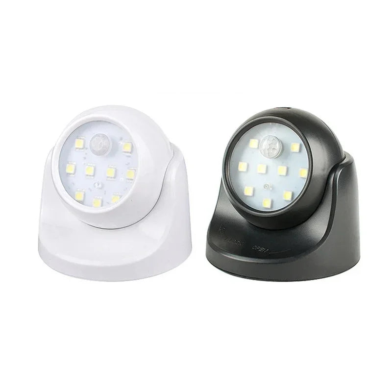 Wireless LED spotlight with motion detector – 360° rotatable &amp; energy-saving