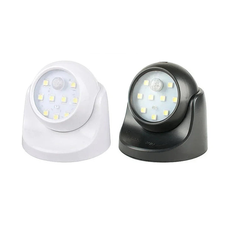 Wireless LED spotlight with motion detector – 360° rotatable &amp; energy-saving
