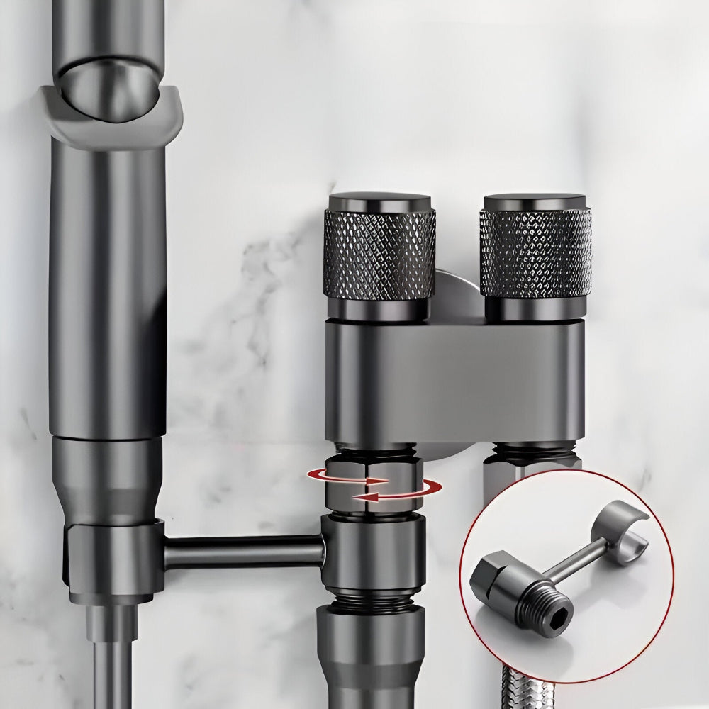 Revolutionary toilet shower faucet