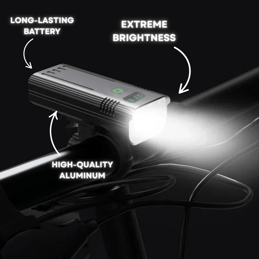 5000 Lumen Bike Light with 12 LEDs &amp; USB-C Rechargeable Battery