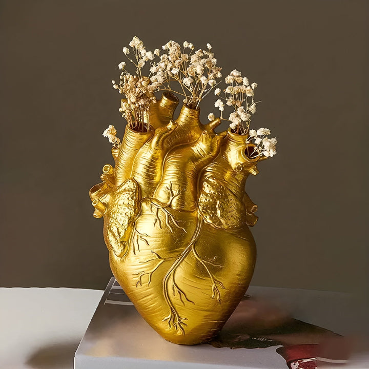 Bamboo &amp; Wood Lively Heart-Shaped Vase