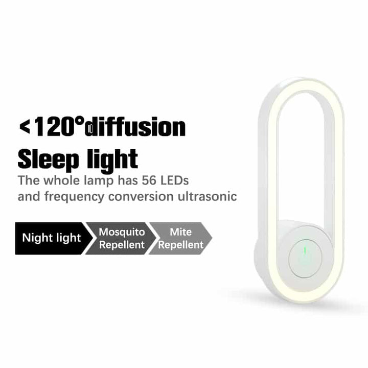Ultrasonic LED Mosquito Repellent Night Light