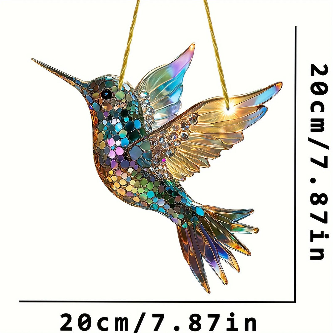 Hummingbird Suncatcher colourful Window Hanging