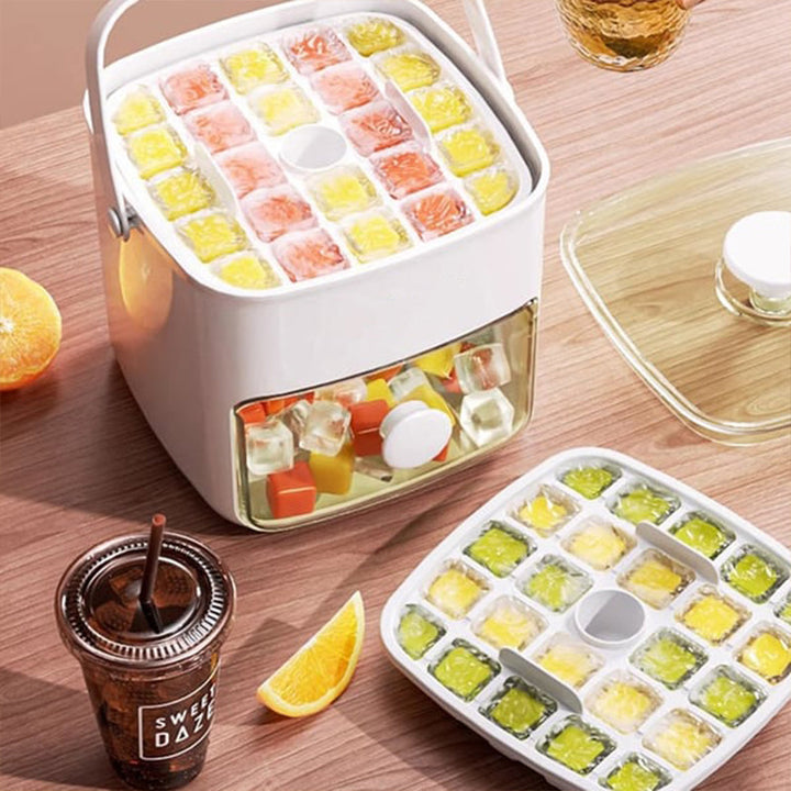2-Stage Push In Ice Cube Tray