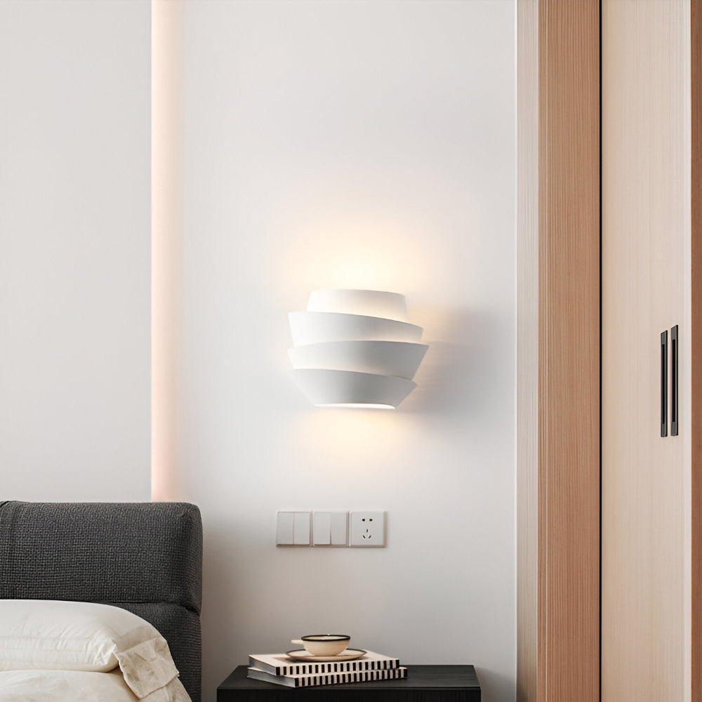 Modern Scandinavian wall lamp with double spotlight