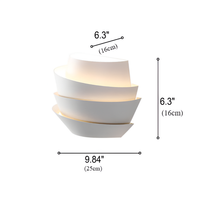 Modern Scandinavian wall lamp with double spotlight