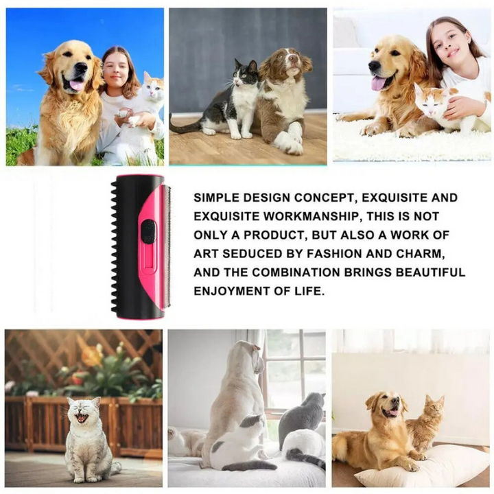 Pet Hair Removal Brush - Deshedding Brush for Dogs &amp; Cats
