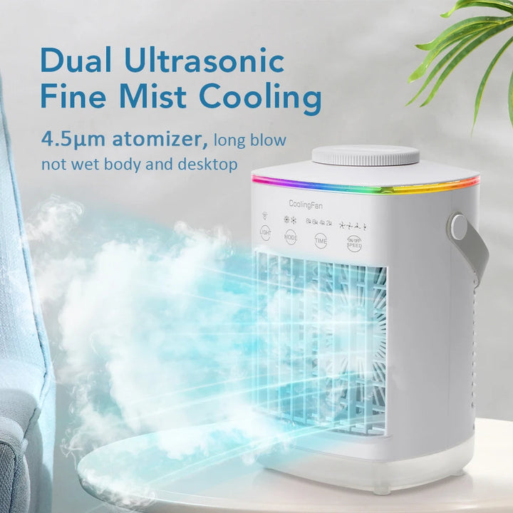 Mini Portable Aircon &amp; Humidifier with LED