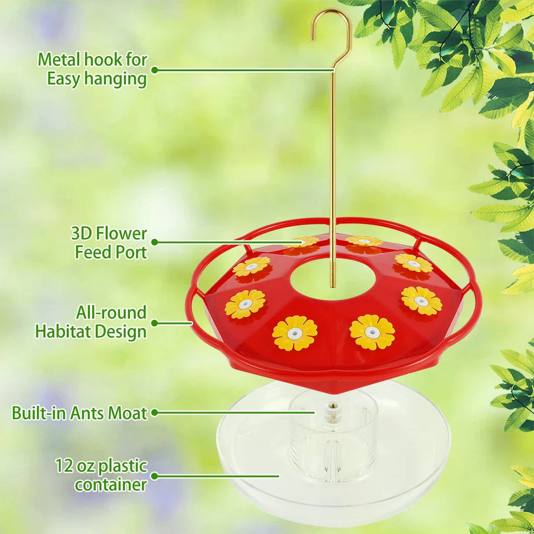 Flower-Shaped Hummingbird Feeder