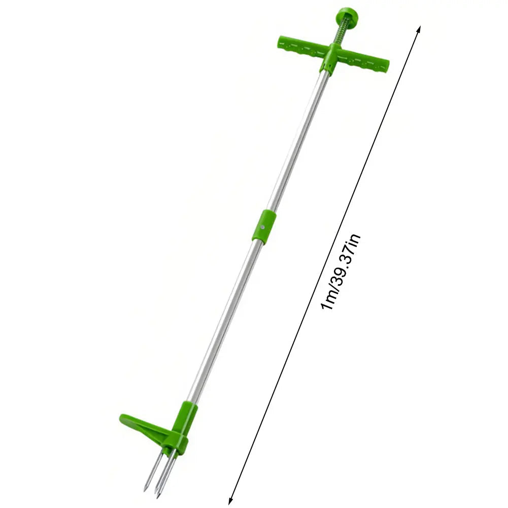 Long Handle Weed Puller Tool with Foot Pedal &amp; Claw Design