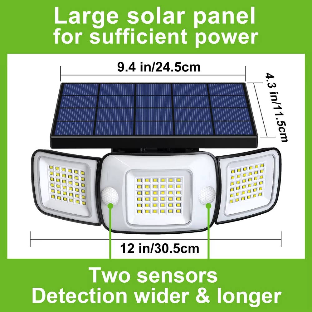 Solar Powered Flood Lights With Motion Sensor