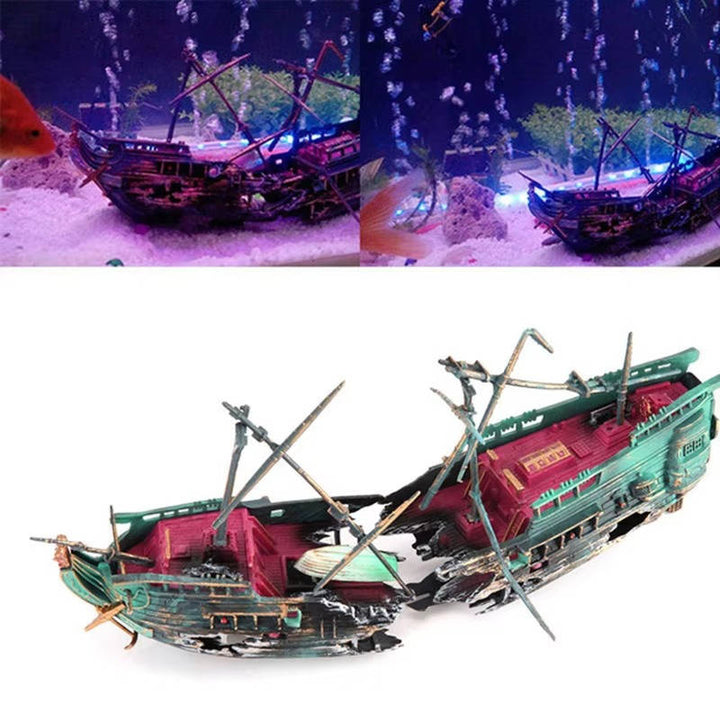 Large Aquarium Decorations - Boat