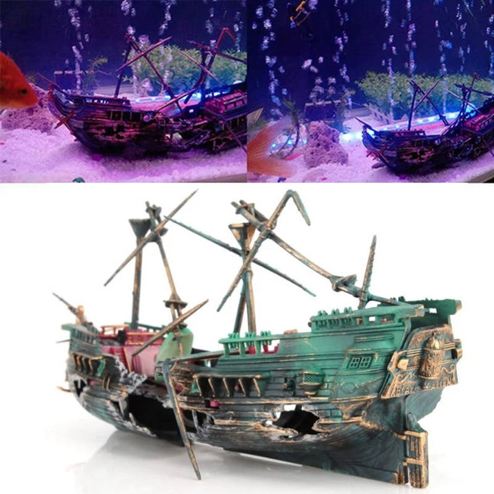 Large Aquarium Decorations - Boat