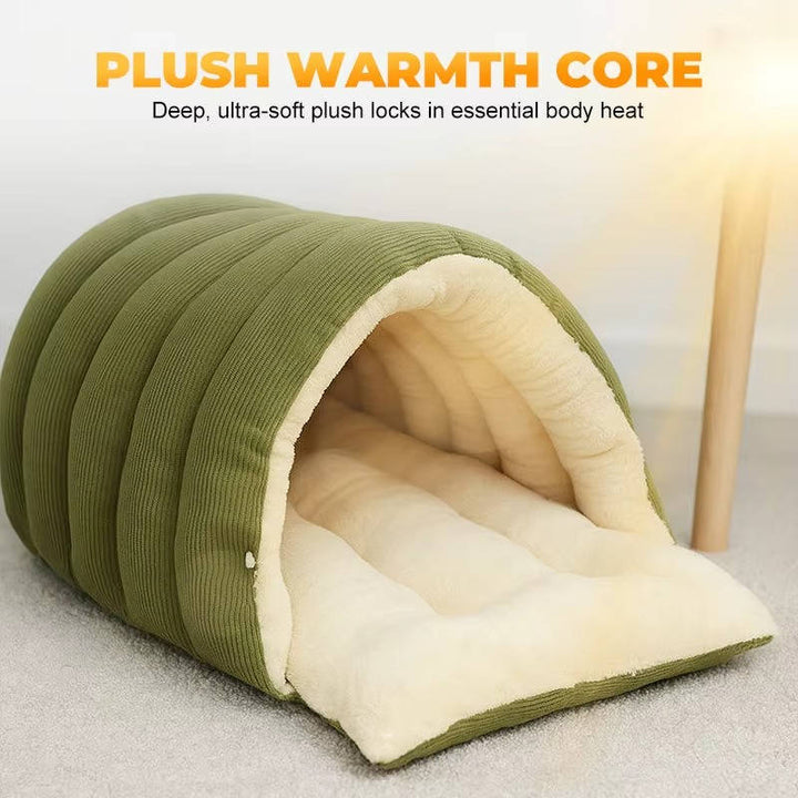 Removable and Washable Winter Closed off Cat Bed