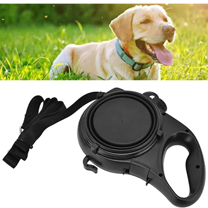 4-in-1 Multifunctional Dog Leash with Water Bottle &amp; Bowl