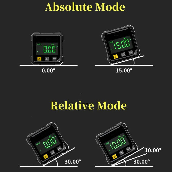 Digital Angle Finder with Laser Level