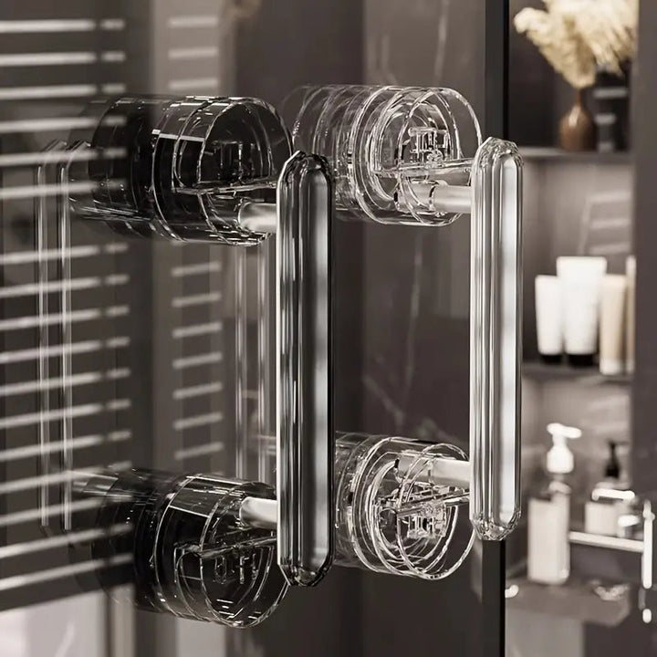 Door Handle With Suction Cup For Practical Handling