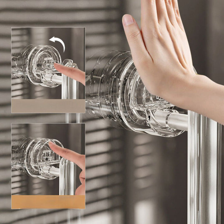 Door Handle With Suction Cup For Practical Handling