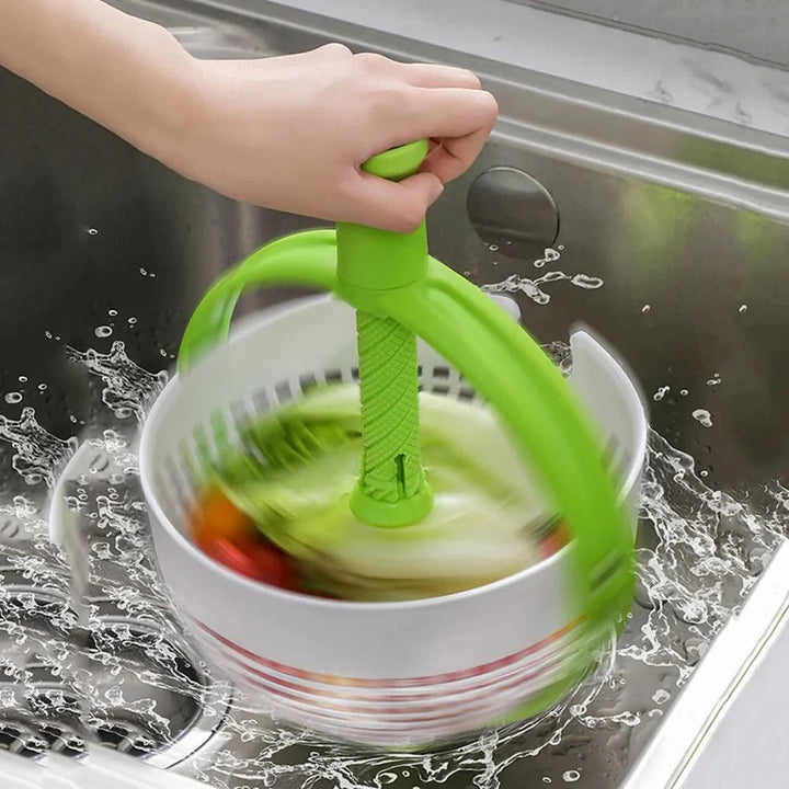 Spin &amp; Drain Salad Bowl