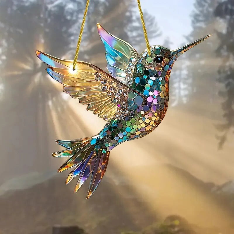 Hummingbird Suncatcher colourful Window Hanging