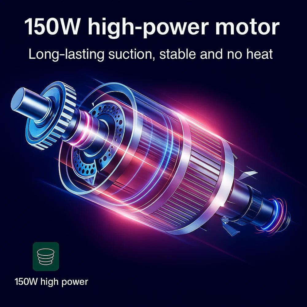 Cordless Car Vacuum Cleaner – 95000Pa Suction, Lightweight &amp; Powerful Handheld