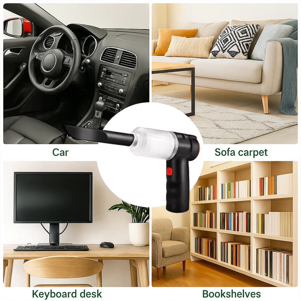 Cordless Car Vacuum Cleaner – 95000Pa Suction, Lightweight &amp; Powerful Handheld