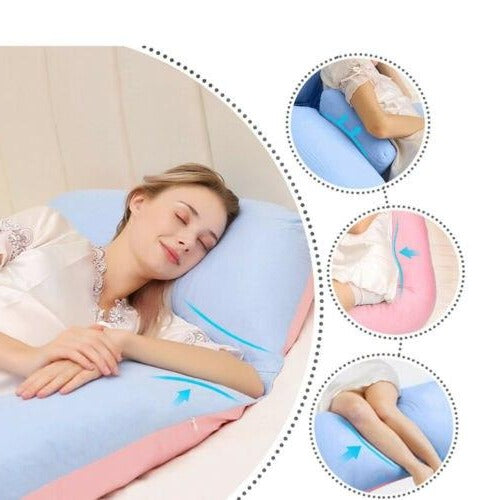 Sleeping Full Support Body Pillow - Ergonomic Design For Pregnancy, Shoulder &amp; Back Pain