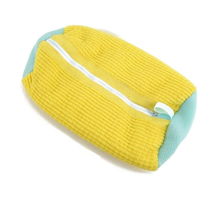 Reusable Shoe Laundry Cleaning Bag - Zippered Wash Bag for Washing Machines, Perfect Trainer &amp; Tennis Shoe Cleaner Kit for Dirt-Free Shine