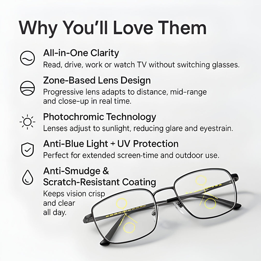 Progressive Multifunction Glasses