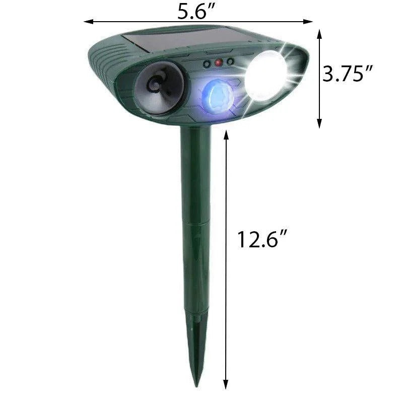Solar-Powered Ultrasonic Animal Repellent