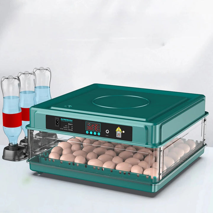 Digital Egg Incubator with Adjustable Tray - EU Plug, Light Tester &amp; Turner for Hatching Chickens, Birds &amp; More