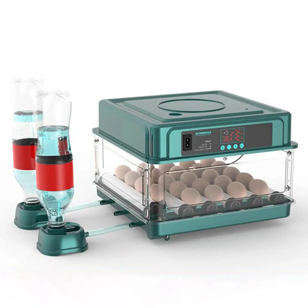 Digital Egg Incubator with Adjustable Tray - EU Plug, Light Tester &amp; Turner for Hatching Chickens, Birds &amp; More