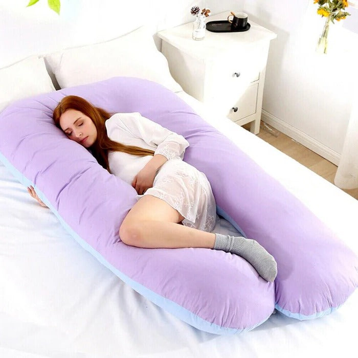 Sleeping Full Support Body Pillow - Ergonomic Design For Pregnancy, Shoulder &amp; Back Pain