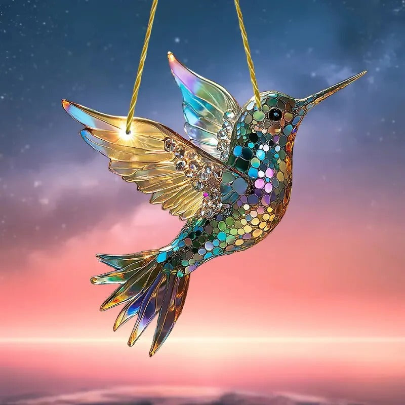 Hummingbird Suncatcher colourful Window Hanging