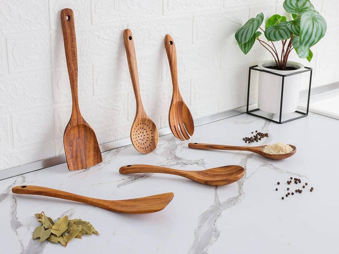 6pcs Wooden Utensils Set