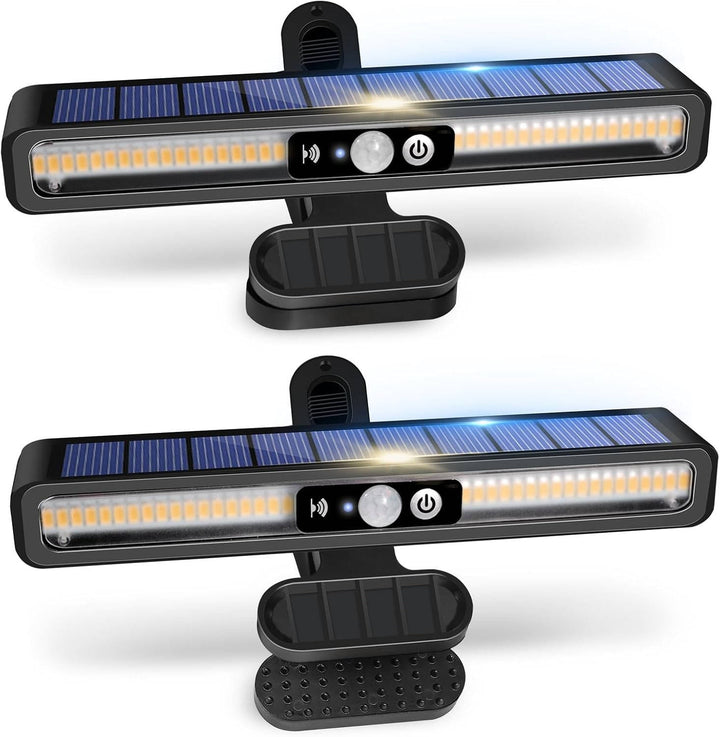 2 Set Portable Solar Fence Lights