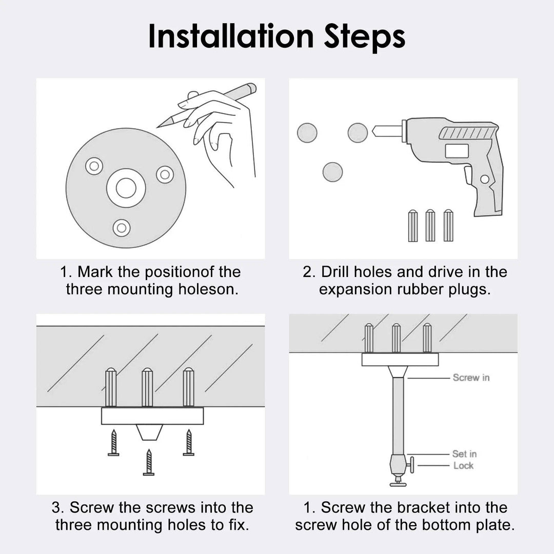 Universal Projector Ceiling Mount Kit