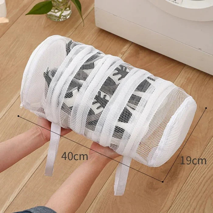 Reusable Shoe Laundry Cleaning Bag - Zippered Wash Bag for Washing Machines, Perfect Trainer &amp; Tennis Shoe Cleaner Kit for Dirt-Free Shine