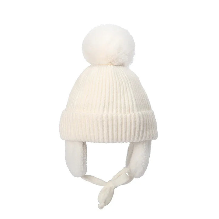 Kids Knit Beanie Winter Hat with Earflaps